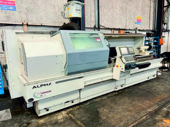 Harrison Alpha 1550 XM Gap Bed CNC Lathe For Sale Machinery Locator